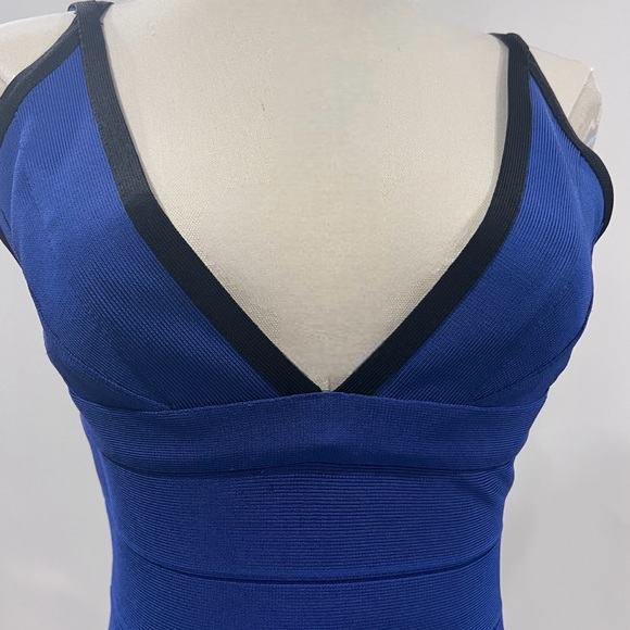 Herve Leger Blue Dress - Picture 5 of 6